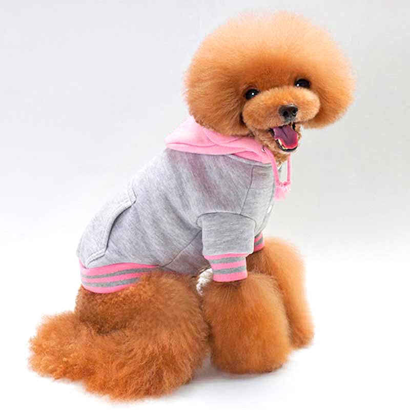 【犬服 犬 服 犬の服 秋服 冬服用】2ライントレーナーパーカー【フード 前開き 着脱簡単 ドッグ ペット ウェア ダックス トイプードル チワワ タムベディ おしゃれ ポメラニアン】[CN][GI]