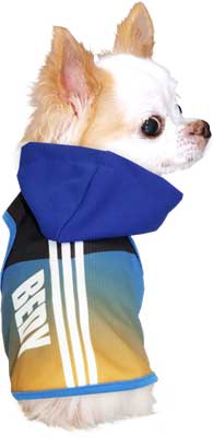 【犬 夏服 犬の服 名入れ 春服用】ひんやり 接触冷感素材 クール 愛犬のお名前入り 3ライン パーカー【ドッグウェア スポーティ ダックス トイプードル チワワ かっこいい パグ タムベディ】(S/B/T/H/)