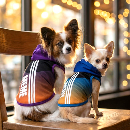 【犬 夏服 犬の服 名入れ 春服用】ひんやり 接触冷感素材 クール 愛犬のお名前入り 3ライン パーカー【ドッグウェア スポーティ ダックス トイプードル チワワ かっこいい パグ タムベディ】(S/B/T/H/)