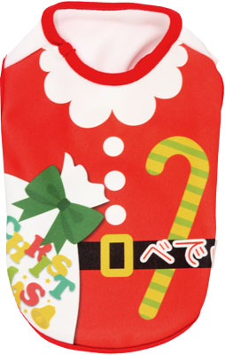 【犬服 犬 服 秋冬 犬の服 名入れ】愛犬のお名前入り 5サンタ 【ドッグウェア クリスマス X'mas サンタクロース カラフル チワワ ダックス トイプードル おもしろい タムベディ】(S/3/N/H/)