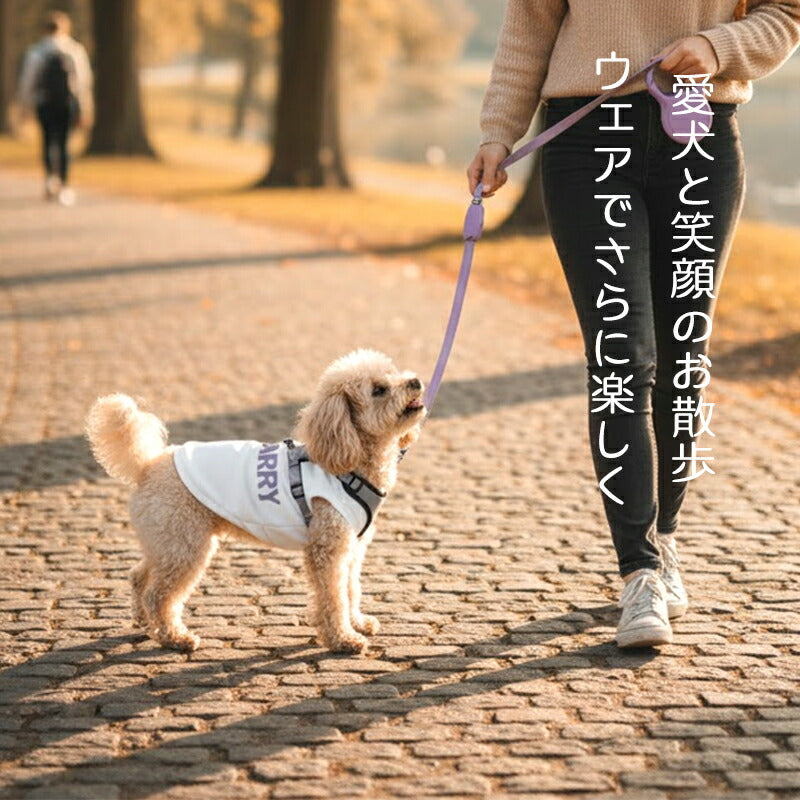 【犬服 犬 服 秋冬 犬の服 名入れ】愛犬のお名前入り エアリーミストシャツ【日本製 ナチュラル シンプル チワワ ダックス トイプードル かわいい ヨーキー タムベディ】(O/3/RI/H/)