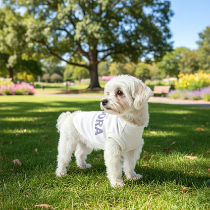 【犬服 犬 服 秋冬 犬の服 名入れ】愛犬のお名前入り エアリーミストシャツ【日本製 ナチュラル シンプル チワワ ダックス トイプードル かわいい ヨーキー タムベディ】(O/3/RI/H/)