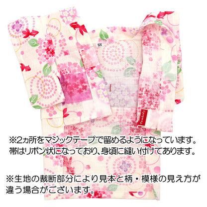 【犬服 犬 服 犬の服　春服 夏服用】紫陽花金魚浴衣 ゆかた 《名入れ可能》《コサージュ別売》【日本製 あじさい 祭り 和服 和柄 花火大会 インスタ映え 七五三 ドッグ ペット ウェア トイプードル チワワ タムベディ キュート パグ】