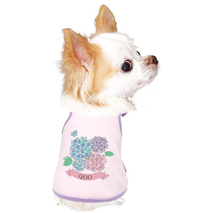 【犬服 犬 服 犬の服 名入れ 秋服 冬服用】愛犬のお名前入り あじさいシャツ【紫陽花 梅雨 お花 六月ドッグ ペット ウェア アウトレット ダックス トイプードル チワワ タムベディ】(O/3/T/H/)