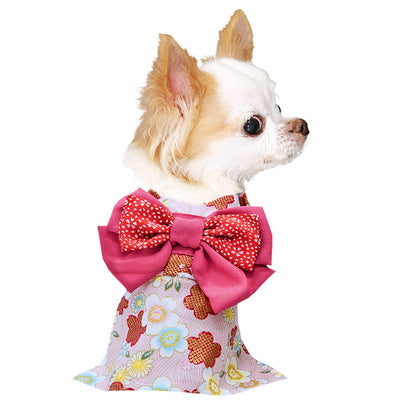 【犬服 犬 服 犬の服 秋冬服用】艶やか晴れ着 明里《名入れ可能》《コサージュ別売》【お正月 初詣 年賀状 七五三 女の子 着物 ドッグ ペット ウェア ダックス トイプードル チワワ タムベディ】