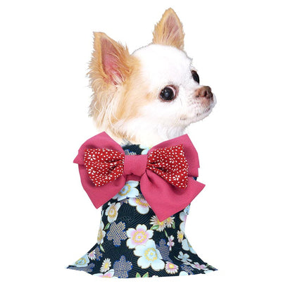 【犬服 犬 服 犬の服 秋冬服用】艶やか晴れ着 明里《名入れ可能》《コサージュ別売》【お正月 初詣 年賀状 七五三 女の子 着物 ドッグ ペット ウェア ダックス トイプードル チワワ タムベディ】