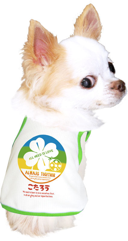 【犬 夏服 犬の服 名入れ 春服用】愛犬のお名前入り オールウェイトゥギャザー　中型犬用【ドッグウェア 接触冷感素材 冷房対策 ペット トイプードル チワワ タムベディ パピヨン】(O/B/T/H/)
