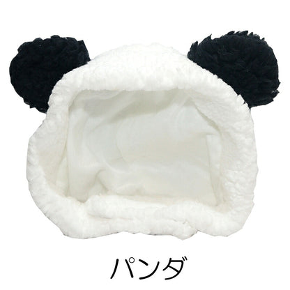 【犬服 犬 服 犬の服 秋服 冬服用】アニマルキャップ【クマ耳 パンダ耳 コスプレ スヌード ハロウィンドッグ ペット ウェア ダックス トイプードル チワワ タムベディかわいい ヨークシャー】[CN]