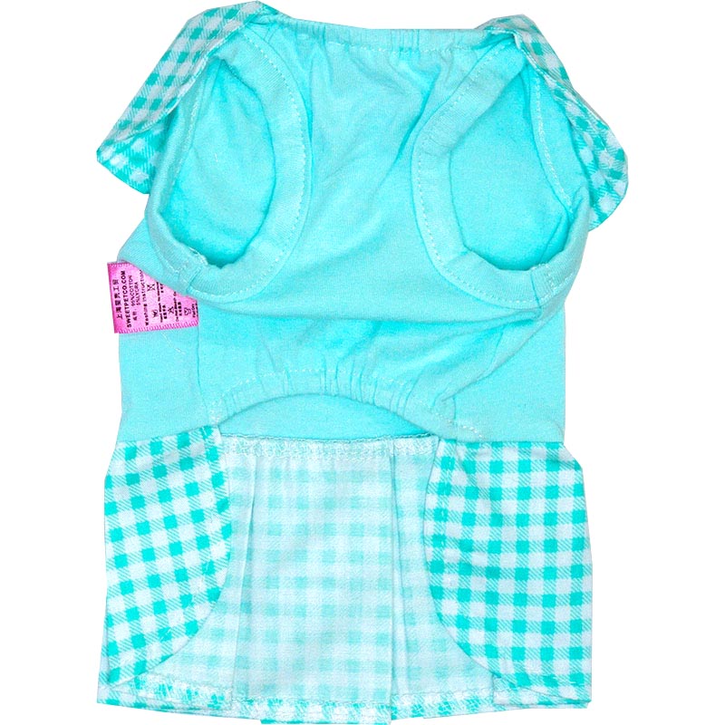 【犬服 犬 服 犬の服 春服 夏服用】アップリケがかわいいチェックワンピース【襟付き ひよこ ニワトリ イチゴドッグ ペット ウェア ダックス トイプードル チワワ タムベディ】[CN]