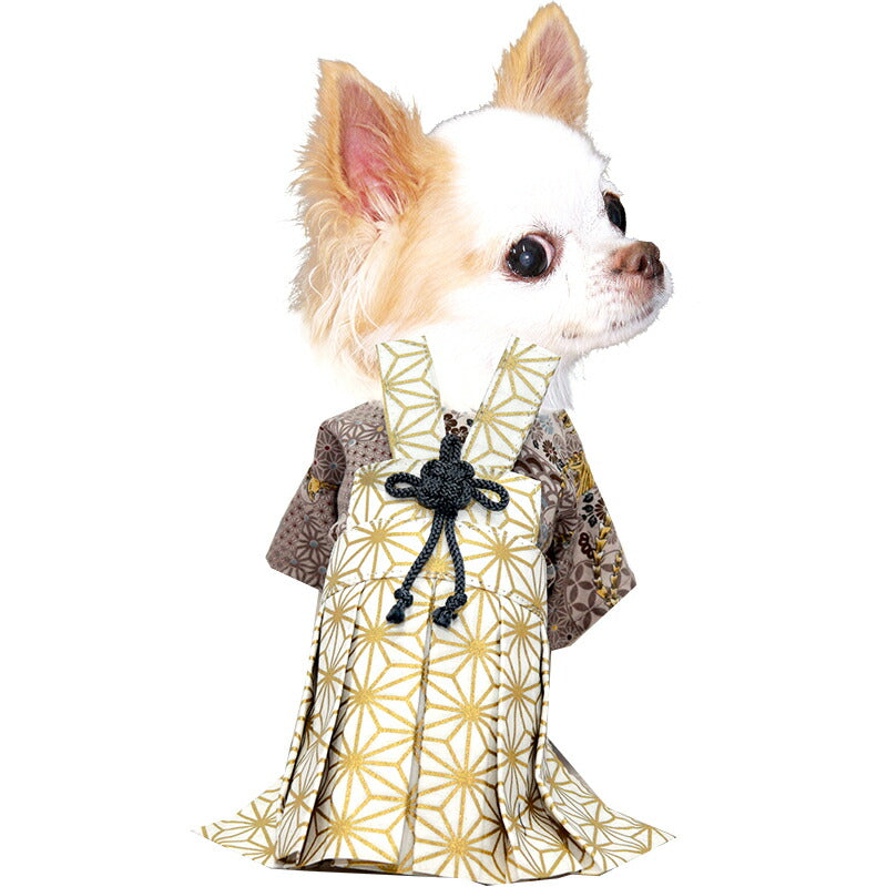 【犬服 犬 服 犬の服 秋服 冬服用】男振り袴 旭陽(あさひ)《名入れ可能》【日本製 和柄 お正月 初詣 七五三 はかまドッグ ペット ウェア ダックス トイプードル チワワ タムベディ かっこいい ポメラニアン】