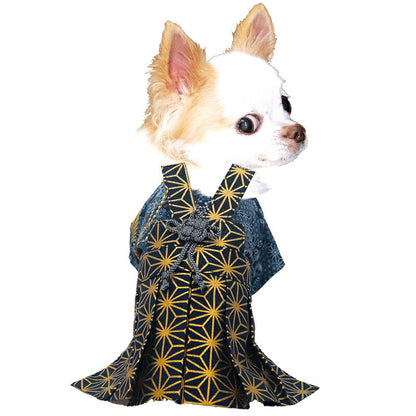 【犬服 犬 服 犬の服 秋服 冬服用】男振り袴 旭陽(あさひ)《名入れ可能》【日本製 和柄 お正月 初詣 七五三 はかまドッグ ペット ウェア ダックス トイプードル チワワ タムベディ かっこいい ポメラニアン】
