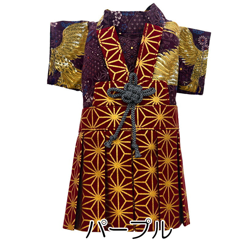 【犬服 犬 服 犬の服 秋服 冬服用】男振り袴 旭陽(あさひ)《名入れ可能》【日本製 和柄 お正月 初詣 七五三 はかまドッグ ペット ウェア ダックス トイプードル チワワ タムベディ かっこいい ポメラニアン】