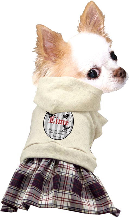 【犬服 犬 服 犬の服 ドッグウェア 名入れ】愛犬のお名前入りバタフライエースワンピース【チェック 蝶々 リボン チワワ ダックス トイプードル かわいい ポメラニアン タムベディ】(L/)