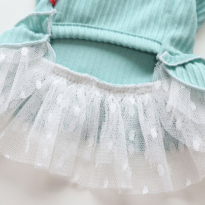 【犬 夏服 犬の服 春服用】ベアバタフライワンピース【ドッグウェア 蝶々 可愛い ワッペン チュール ドッグ ペット ダックス トイプードル チワワ タムベディキュート ポメラニアン】[CN][GI]