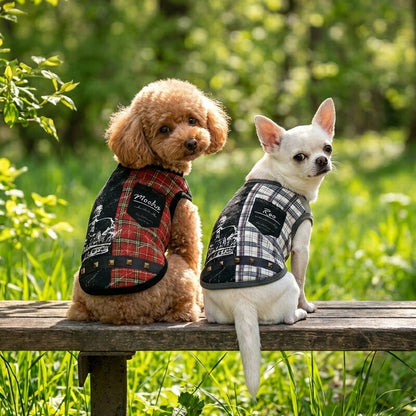 【犬服 犬 服 犬の服 秋服 冬服用】愛犬のお名前入り ビートバーク【パンク チェック 日本製 普段着 お出かけドッグ ペット ウェア ダックス トイプードル チワワ タムベディおしゃれ 豆柴】(S/3/N/H/)