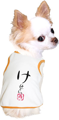 【犬 夏服 犬の服 名入れ 春服用 犬服夏】ひんやり 接触冷感素材 クール 愛犬のお名前入り かなあそびタンク【ドッグウェア ダックス トイプードル チワワ 暑さ対策 タムベディ】(O/B/T/H/)
