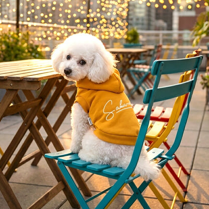 【犬服 犬 服 犬の服 春秋服 冬服用】愛犬のお名前入り ビーウェルパーカー【シンプル ハーネス穴 トレーナー フード アースカラー 日本製 ドッグ ペット ウェア ダックス トイプードル チワワ タムベディ おしゃれ】(O/F/RI/L)