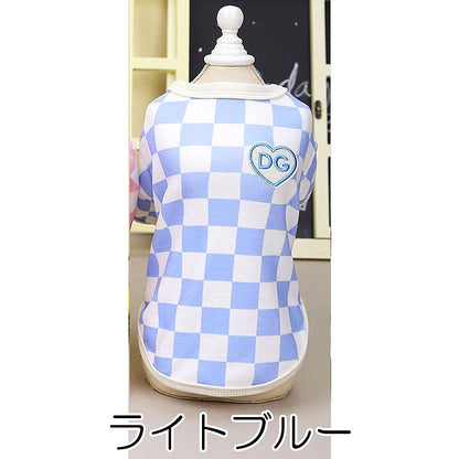 【犬服 犬 服 犬の服 春服 秋冬用】ブロックチェックシャツ《名入れ可能》【袖あり おしゃれ 女の子ドッグ ペット ウェア ダックス トイプードル チワワ タムベディかわいい パグ】[CN]