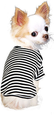 【犬服 犬 服 犬の服】ボーダーカットソー シャツ【ドッグウェア ペット 部屋着 チワワ ダックス トイプードル かわいい シーズー タムベディ】
