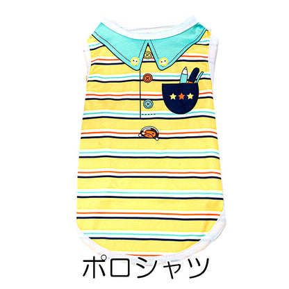 【犬服 犬 服 犬の服 春服 夏服用】カジュアルシャツ《名入れ可能》【ネクタイ ポロシャツ パイロット 冷房対策ドッグ ペット ウェア ダックス トイプードル チワワ タムベディおしゃれ シーズー】[CN][GI]