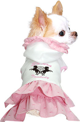 【犬服 犬 服 秋冬 犬の服 名入れ】愛犬のお名前入り シャルロットワンピース【ドッグウェア ペット フリル 女の子 トイプードル チワワ ダックス かわいい パピヨン タムベディ】(H/)