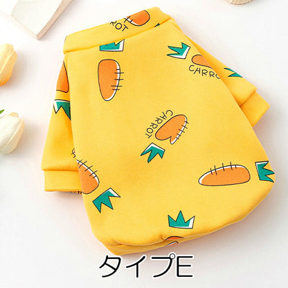 【犬服 犬 服 犬の服 秋服 冬服用】《名入れ可能》チャーミングシャツ【キャンディ うさぎ 自動車 裏起毛ドッグ ペット ウェア ダックス トイプードル チワワ タムベディかわいい ポメラニアン】[CN]