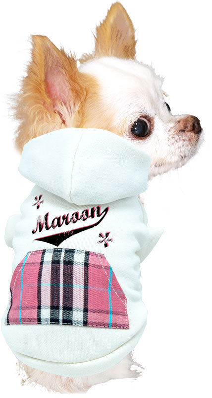 【犬服 犬 服 犬の服 名入れ 秋服 冬服用】愛犬のお名前入り チェックポケットパーカー【マジックテープ ドッグ ペット ウェア ダックス トイプードル チワワ タムベディ おしゃれ 】(O/3/RI/H/)