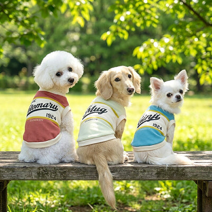 【犬服 犬 服 犬の服 秋服 冬服用】愛犬のお名前入りクラシック1924 【シャツ 袖あり 日本製 オリジナル ドッグ ペット ウェア ダックス トイプードル チワワ タムベディ おしゃれ ポメラニアン】(S/3/RI/H/)