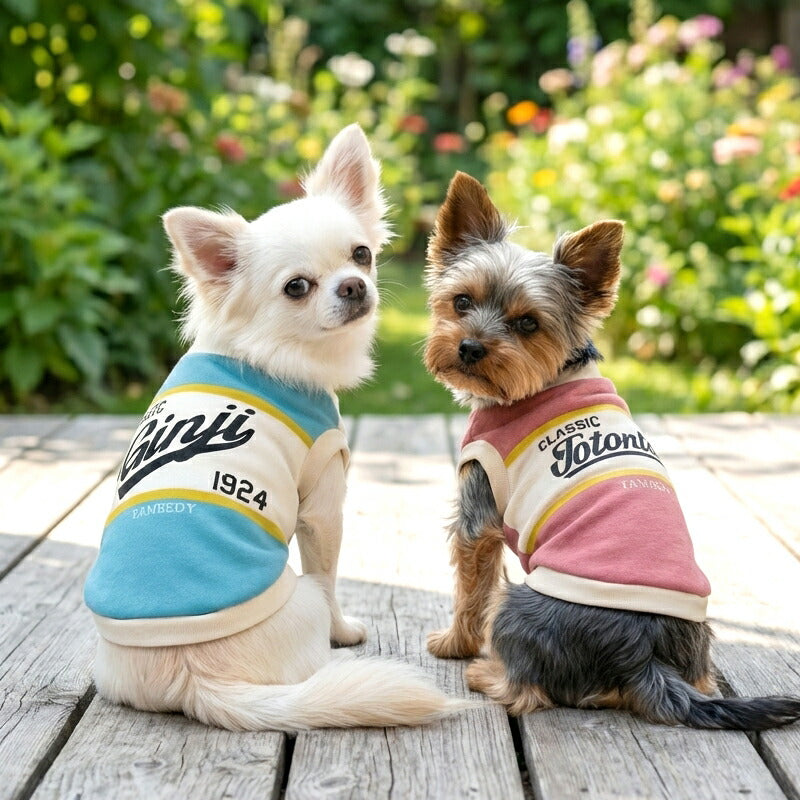 【犬服 犬 服 犬の服 秋服 冬服用】愛犬のお名前入りクラシック1924 【シャツ 袖あり 日本製 オリジナル ドッグ ペット ウェア ダックス トイプードル チワワ タムベディ おしゃれ ポメラニアン】(S/3/RI/H/)
