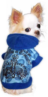 【犬服 犬 服 秋冬 犬の服】クラウンベイビー フリースパーカー【ドッグウェア ぽかぽか 寒さ対策 レオパード トイプードル チワワ ダックス タムベディ かっこいい マメシバ】[GI]