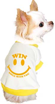 【犬服 犬 服 秋冬 犬の服 ドッグウェア 名入れ】愛犬のお名前入り カラフルスマイルウィズユー【ニコちゃん ダックス トイプードル チワワ おしゃれ ポメラニアン タムベディ】(O/3/RI/H/)