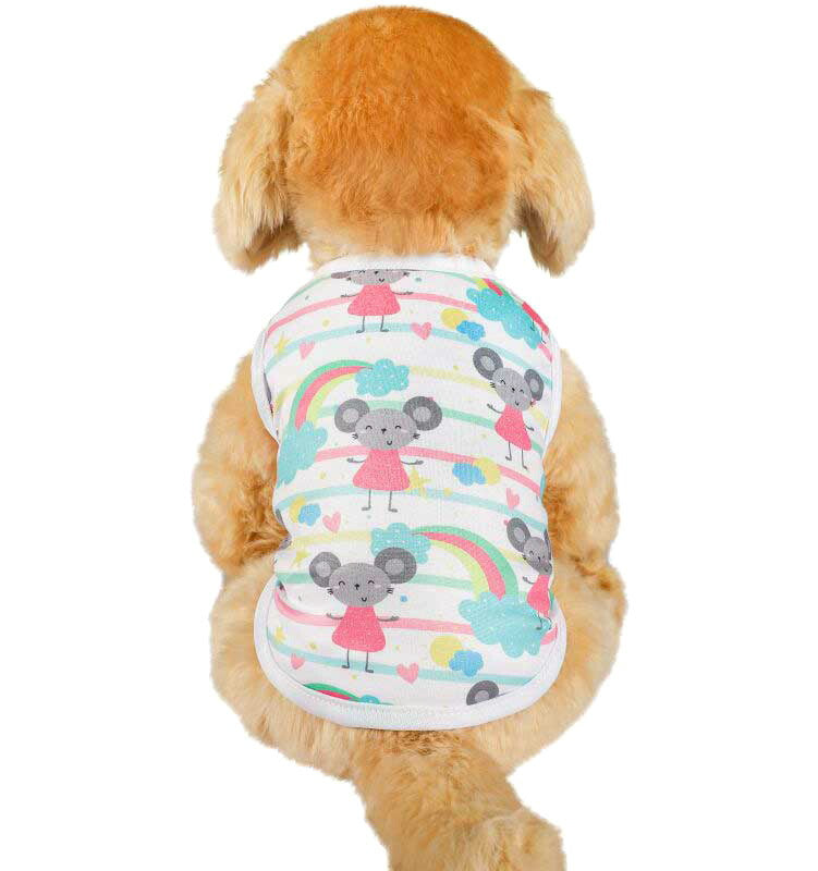 【犬 夏服 犬の服 春服用】キュートフレンドシャツ【ドッグウェア アイスクリーム アボカド アルファベット イチゴ ハート ねずみ ペット ダックス トイプードル チワワ タムベディ】[GI][CN]