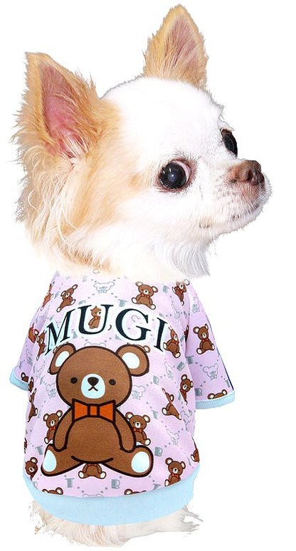 【犬服 犬 服 犬の服 名入れ 秋服 冬服用】愛犬のお名前入り キュートモノグラムラグラン【スポーティ うさぎ 袖あり ドッグ ペット ウェア ダックス トイプードル チワワ タムベディ】(S/3/RA/H/)