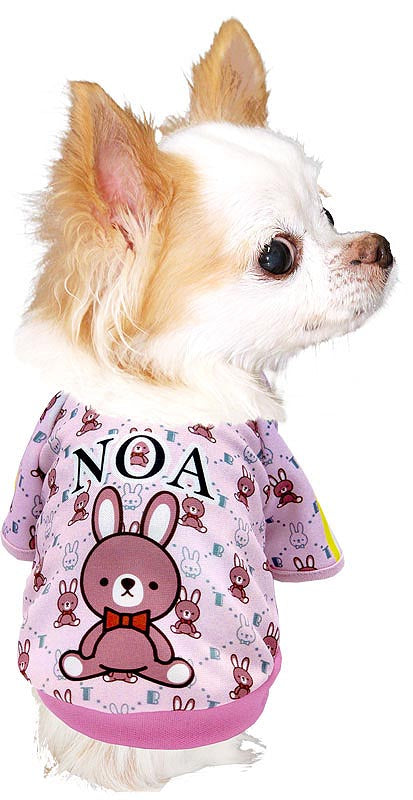 【犬服 犬 服 犬の服 名入れ 秋服 冬服用】愛犬のお名前入り キュートモノグラムラグラン【スポーティ うさぎ 袖あり ドッグ ペット ウェア ダックス トイプードル チワワ タムベディ】(S/3/RA/H/)