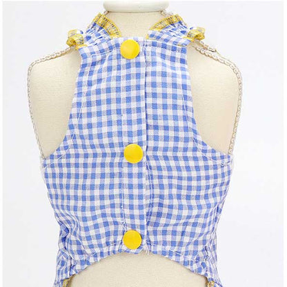 【犬 夏服 犬の服 春服用】キュートポケットキャミワンピース【ドッグウェア ペット ギンガムチェック ダックス トイプードル チワワ 服 タムベディ パグ 春服 夏服用】[CN][GI]