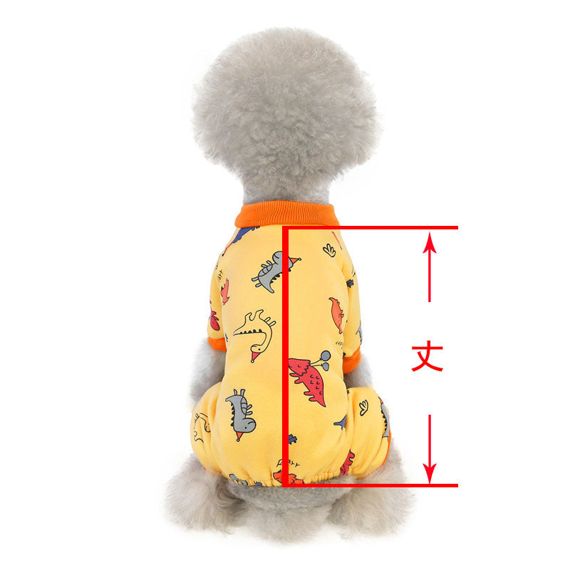 【犬服 犬 服 犬の服 秋服 冬服用】ロンパース《名入れ可能》【裏起毛 カラフル つなぎ オールインワンドッグ ペット ウェア ダックス トイプードル チワワ タムベディかわいい パグ】[CN]