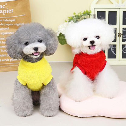 【犬服 犬 服 犬の服 秋服 冬服用】DADAGOUカラフルボア【モコモコ ふわふわ ビビッドカラー あったか 寒さ対策ドッグ ペット ウェア ダックス トイプードル チワワ タムベディ】[CN][GI]