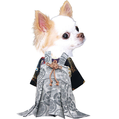 【犬服 犬 服 犬の服 秋服 冬服用】男振り袴 大地(だいち)《名入れ可能》【着物 和装 お正月 初詣 年賀状 七五三 前開きドッグ ペット ウェア ダックス トイプードル チワワ タムベディ かっこいい ポメラニアン】