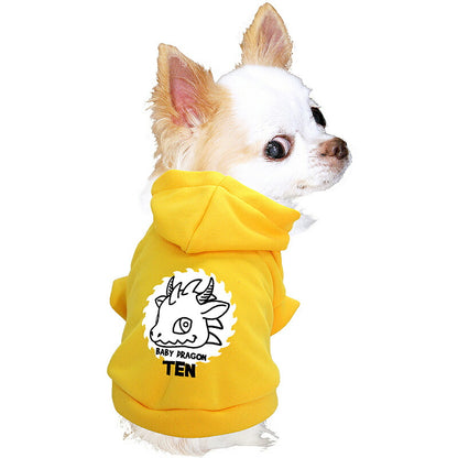 【犬服 犬 服 犬の服 名入れ 春秋服 冬服用】愛犬のお名前入り ドラコパーカー【干支 辰年 ドラゴン 年賀状ドッグ ペット ウェア ダックス トイプードル チワワ タムベディ かわいい ポメラニアン】(O/F/RI/L/)