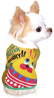 【犬服 犬 服 犬の服 春秋服 冬服用 名入れ】愛犬のお名前入り イースターラビット シャツ【ドッグウェア 復活祭 Easter うさぎ エッグ チワワ ダックス トイプードル かわいい シーズー タムベディ】(S/3/N/H/)