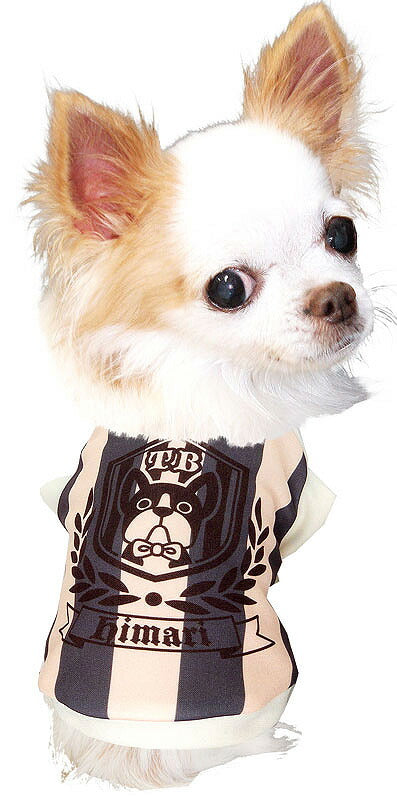 【犬服 犬 服 犬の服 名入れ 秋服 冬服用】愛犬のお名前入り エンブレムドッグ【ドッグウェア ボーダー ワンコ 袖あり ダックス トイプードル チワワ タムベディかっこいい】(S/3/RI/H/)