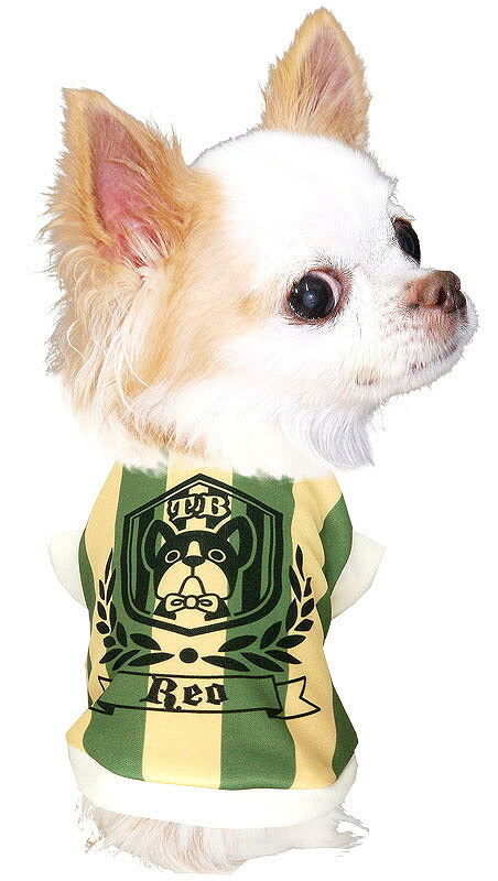【犬服 犬 服 犬の服 名入れ 秋服 冬服用】愛犬のお名前入り エンブレムドッグ【ドッグウェア ボーダー ワンコ 袖あり ダックス トイプードル チワワ タムベディかっこいい】(S/3/RI/H/)