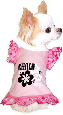 【犬服 犬 服 犬の服 名入れ】愛犬のお名前入り フラワーエンジェル シャツ【ドッグウェア レース ピンク チワワ ダックス トイプードル かわいい パピヨン タムベディ】[GI](O/F/T/L/)