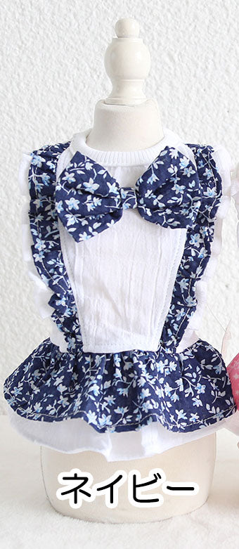 【犬 夏服 犬の服 春服用】フラワーリボンワンピース【ドッグウェア お花 フリル アウトレット ダックス トイプードル チワワ 服 タムベディ かわいい パピヨン 春服 夏服用】[CN][GI]