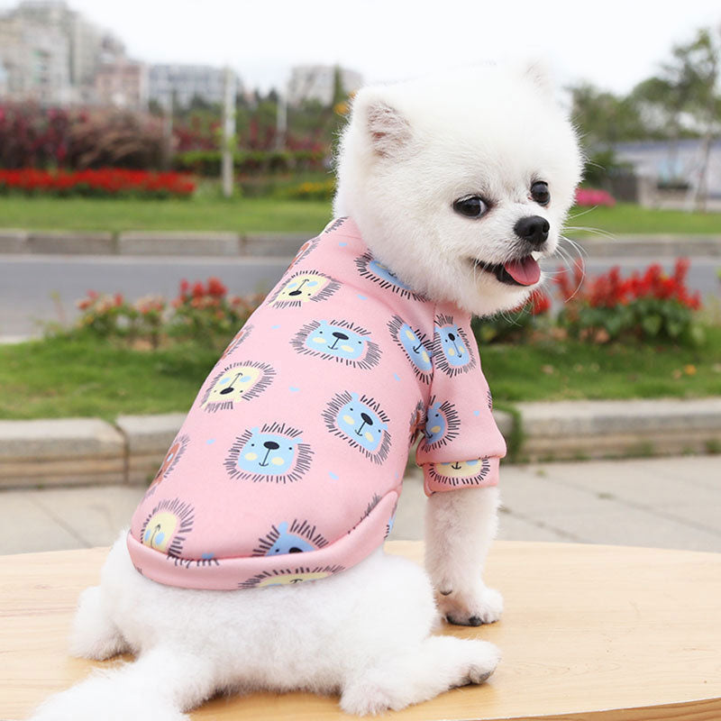 【犬服 犬 服 犬の服 冬服 秋服用】フレンドリーシャツ《名入れ可能》【裏起毛 あったか トレーナー 動物 カラフルドッグ ペット ウェア ダックス トイプードル チワワ タムベディ】[CN]