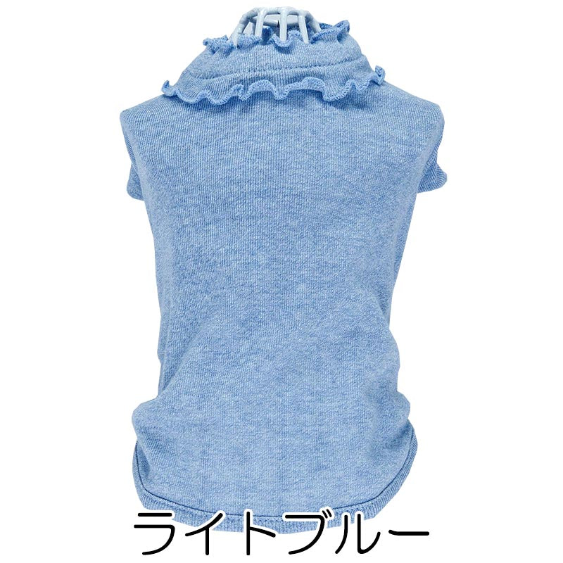 【犬服 犬 服 犬の服 春夏服】フリルネックシャツ【人気ナンバーワン 杢ドッグ ペット ウェア アウトレット ダックス トイプードル チワワ タムベディ かわいい パピヨン】
