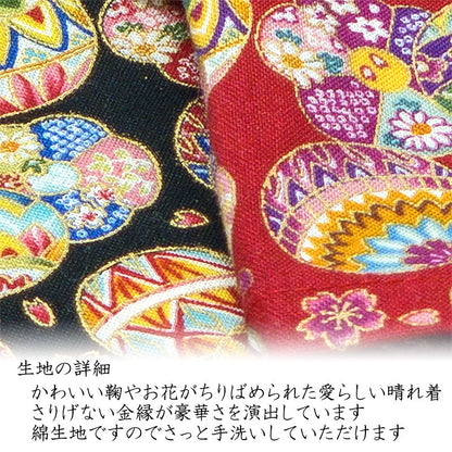 【犬服 犬 服 犬の服 秋服 冬服用 着物】艶やか晴れ着 双葉(ふたば)《名入れ可能》《コサージュ別売》【お正月 初詣 年賀状 七五三 前開き ドッグウェア ダックス トイプードル チワワ タムベディ きれい】