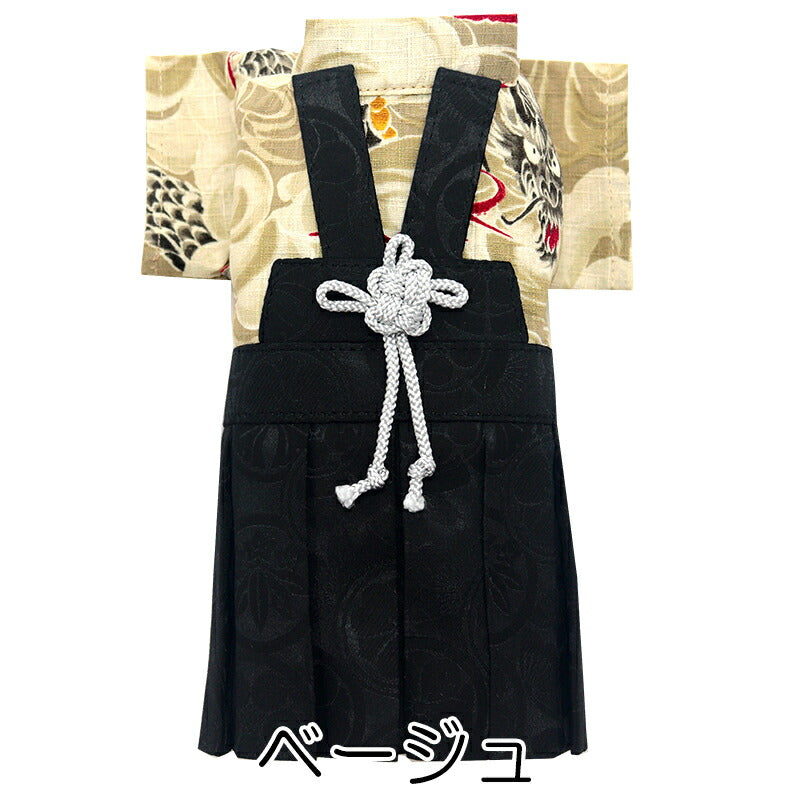 【着物 犬 服 犬の服 秋服 冬服用】男振り袴 風雅(ふうが)《名入れ可能》【日本製 和柄 お正月 初詣 七五三 はかまドッグ ペット ウェア ダックス トイプードル チワワ タムベディ 男らしい ポメラニアン】