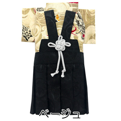 【着物 犬 服 犬の服 秋服 冬服用】男振り袴 風雅(ふうが)《名入れ可能》【日本製 和柄 お正月 初詣 七五三 はかまドッグ ペット ウェア ダックス トイプードル チワワ タムベディ 男らしい ポメラニアン】