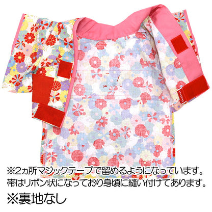【犬服 犬 服 犬の服 秋服 冬服用】艶やか晴れ着 風華(ふうか)《名入れ可能》《コサージュ別売》【着物 お正月 初詣 年賀状 七五三 前開きドッグ ペット ウェア ダックス トイプードル チワワ タムベディ おしゃれ】
